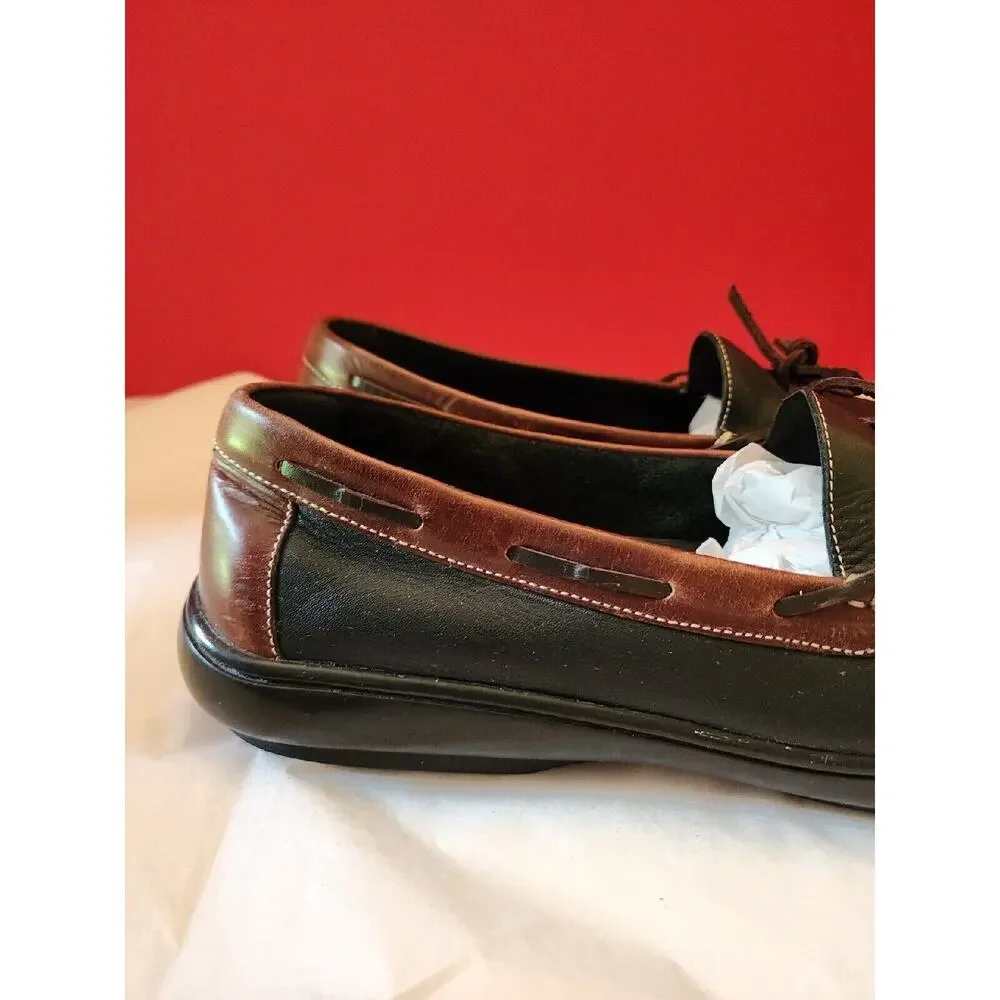 COLE HAAN MOCCASIN LOAFER C08940 BROWN LEATHER SIZE 12 M